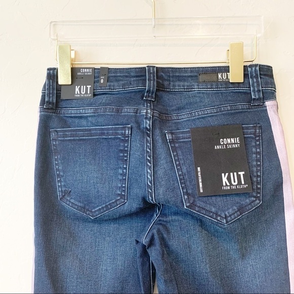 KUT Connie Side Stripe Ankle Skinny Jeans Stretch - Picture 7 of 7